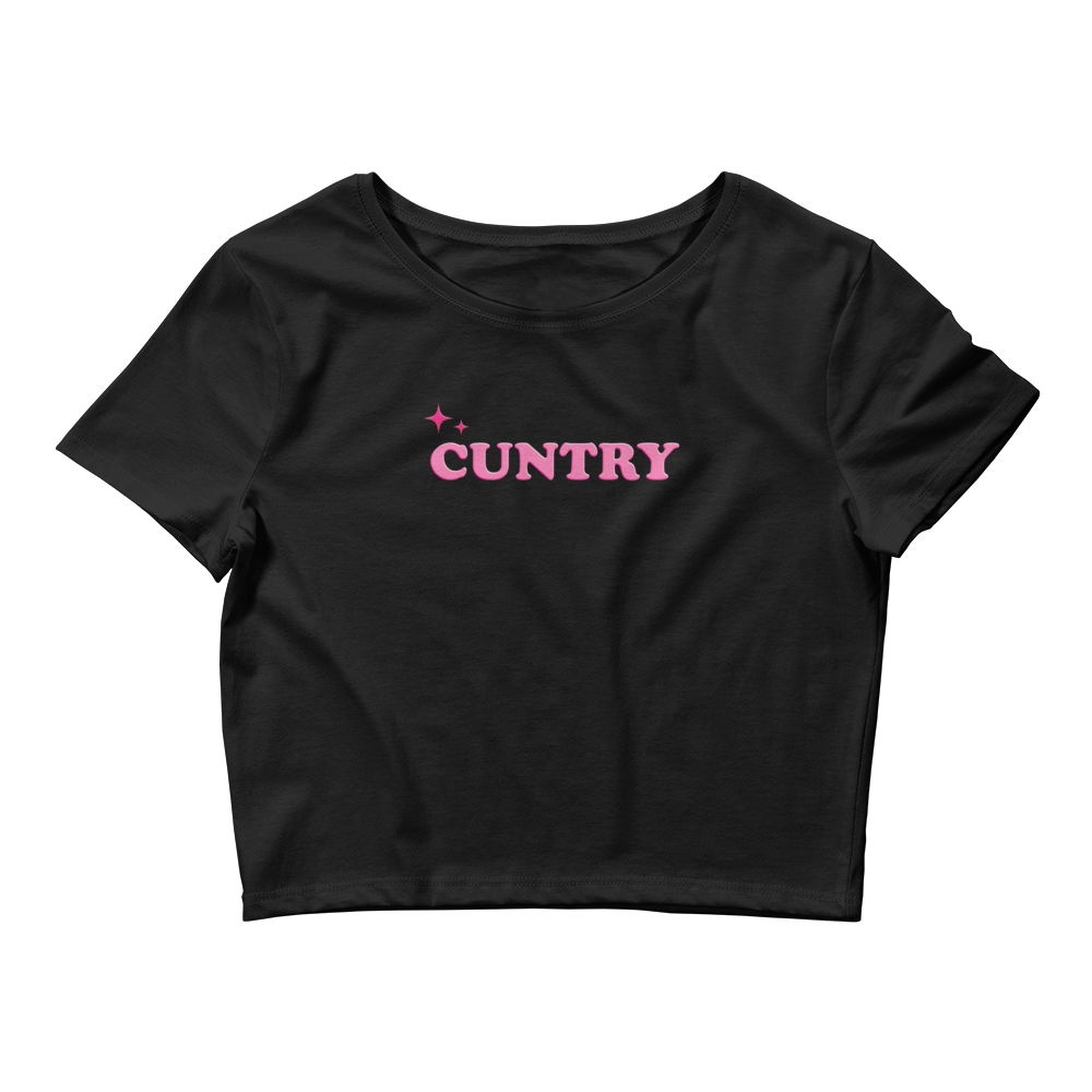 Cuntry Crop Top Black